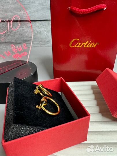 Серьги cartier гвоздь