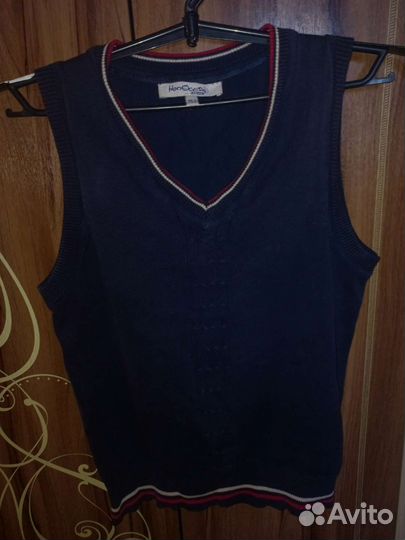 Жилетка школьная синяя 152