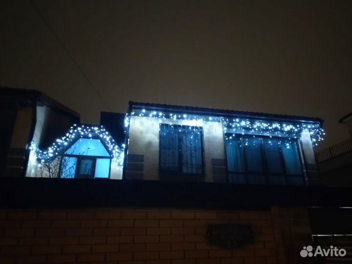 Монтаж новогодних гирлянд