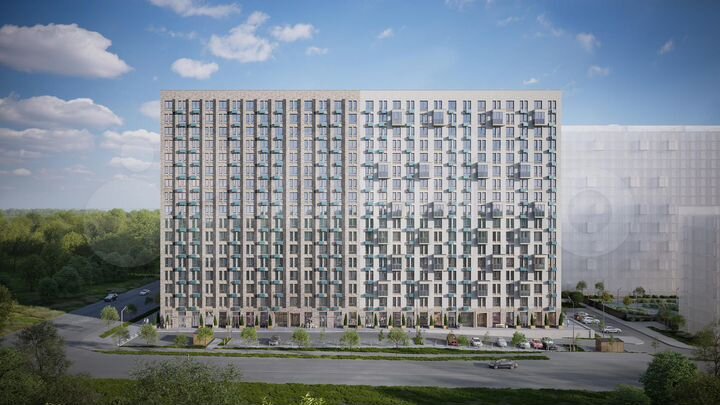 2-к. квартира, 60 м², 4/17 эт.