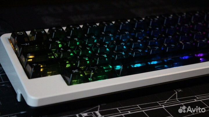 Клавиатура kbdfans D60 hhkb white