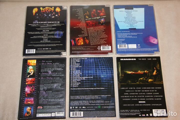DVD Doro,Madonna,Rammstein,Lordi,Pink,Anathema