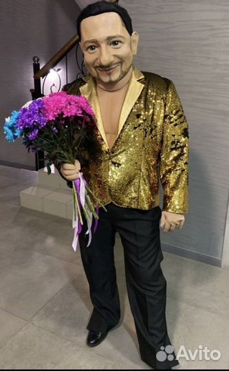 Ростовая кукла Жорик и зайка, мулатка