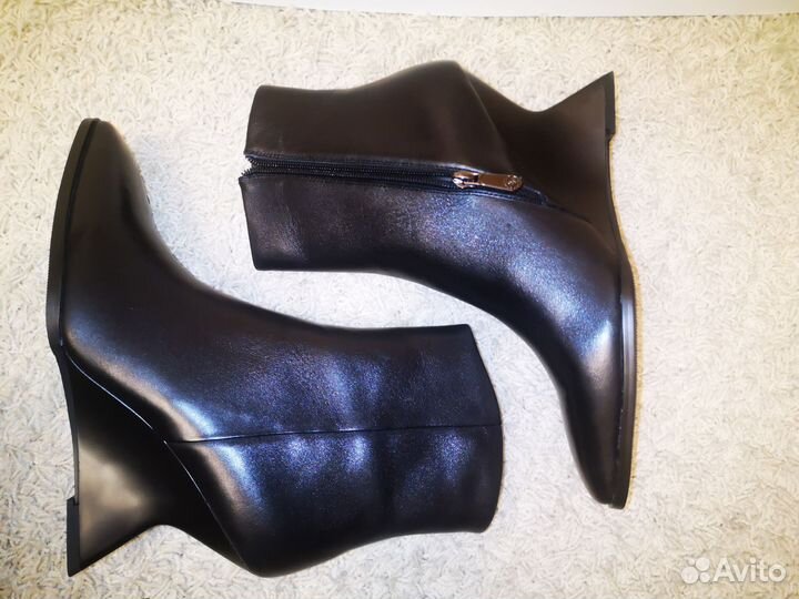 Ботильоны кожаные 39
