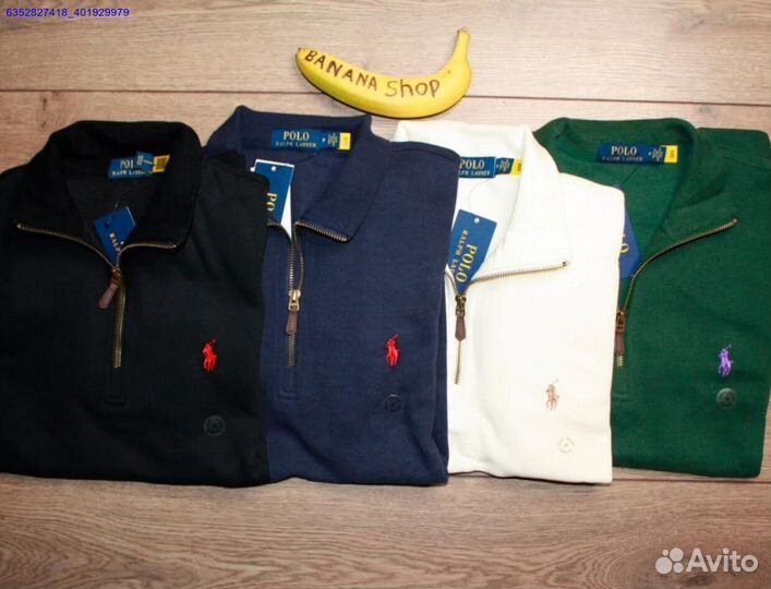 Polo Ralph Lauren джемпер полузамок черный (Арт.67153)