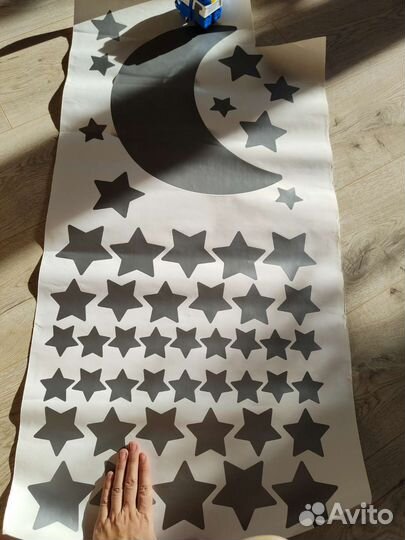 Декоративные наклейки из серебряной пленки