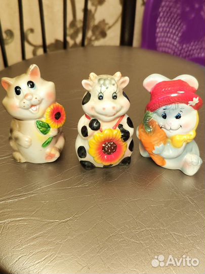 Статуэтки животных 3 шт