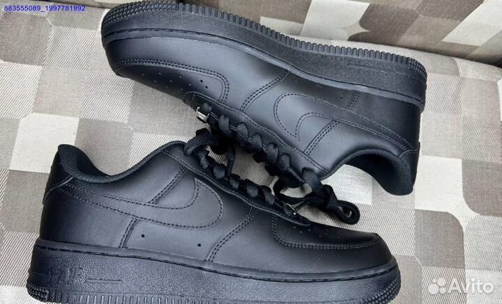 Кроссовки Nike Air Force 1 Black оригинал