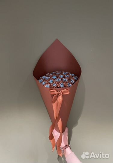 Шоколадные цветы розы пионы