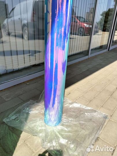 Автомобильная пленка Аквамарин хром синий хамелеон