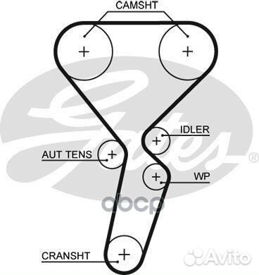 Комплект грм renault logan,kangoo 1.6L 16V (2 р