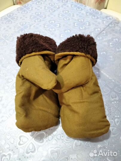 Рукавицы из овчины