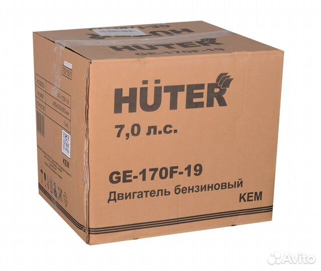 Двигатель бензиновый huter GE-170F-19