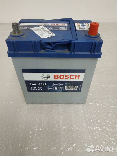 Автомобильный аккумулятор Bosch S4 018, 40Ah,12V