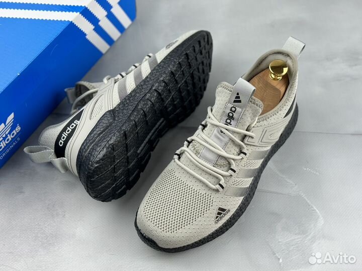 Мужские летние кроссовки Adidas серые