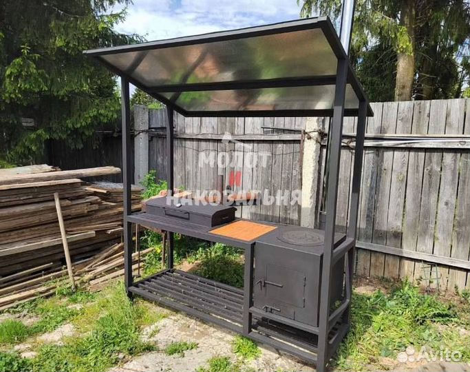 Мангал в стиле лофт