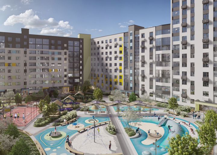 1-к. квартира, 45 м², 6/9 эт.