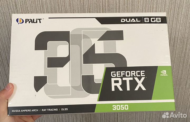 Видеокарта rtx3050 palit