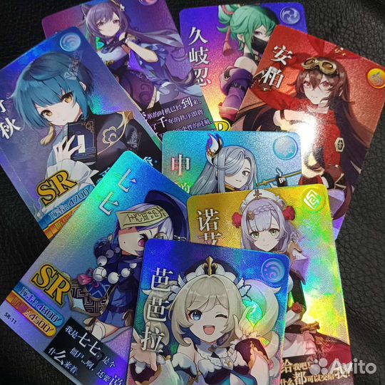 Карточки по игре Genshin Impact