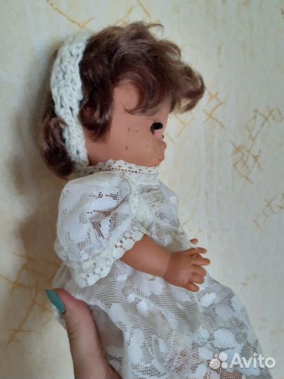 Немецкая кукла СССР раритет карие глаза