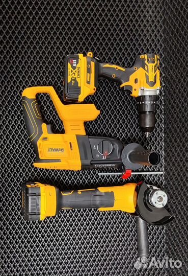 Набор 3в1 Dewalt Перфоратор +ушм+шуруповерт