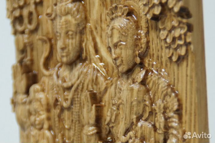 49 Шива, Парвати, Ганеша и Картикея. Резьба