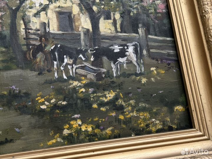 Картина маслом на холсте неизвестного художника