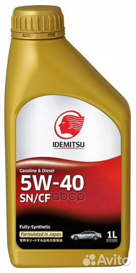 Синтетика 5W-40 1 л. idemitsu