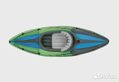 Байдарка каяк надувной Intex одноместная