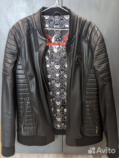 Кожаная куртка philipp plein