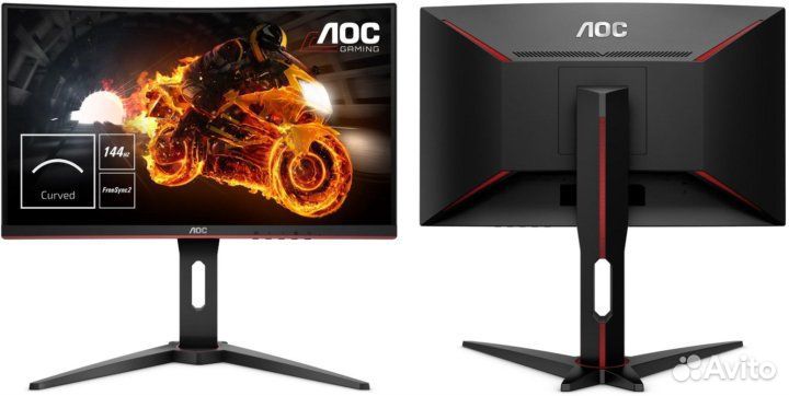 Монитор игровой AOC 27 дюймов, 144 гц, 2К, изогнут