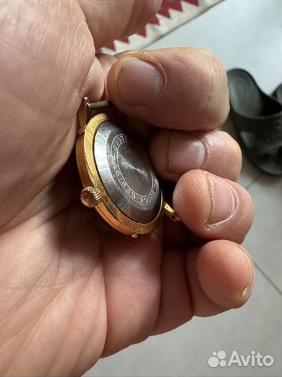 Часы Полет СССР позолоченные au 20