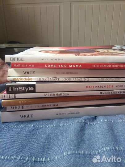 Журналы мод Vogue, L'officiel, Tatler, Instyle