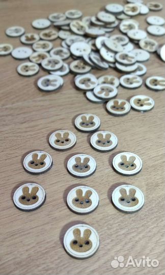 Пуговицы деревянные ручной работы