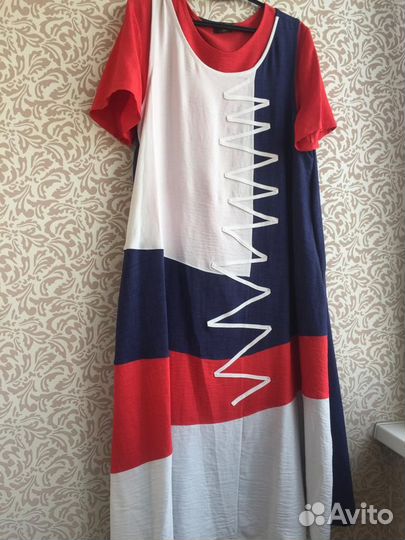 Летний комплект - платье плюс блуза