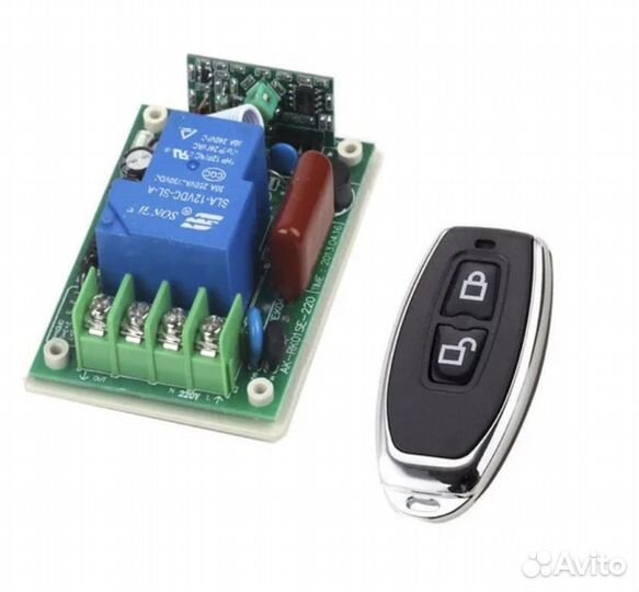 Реле с пультом д/у 12в