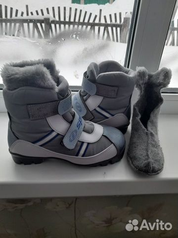 Лыжные ботинки с утеплителем 32 - 34 р nnn