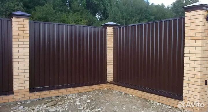 Забор металлический профессионально качественно