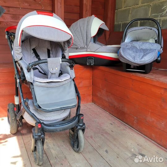 Коляска 3 в 1 Bebe-Mobile Movo