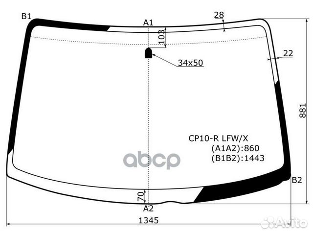 Стекло лобовое toyota yaris verso/funcargo 99-0