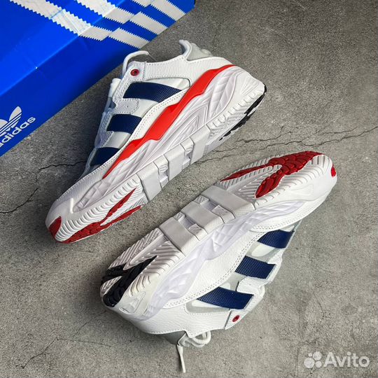 Кроссовки Adidas Niteball White Blue Red (36-45)