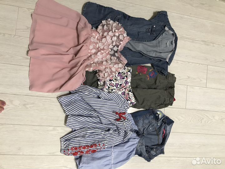 Вещи для девочки пакетом 110-116