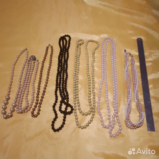 Бусы винтаж Чехия стекло