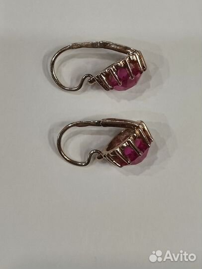 Серьги золотые 583 пробы СССР, 4,4гр