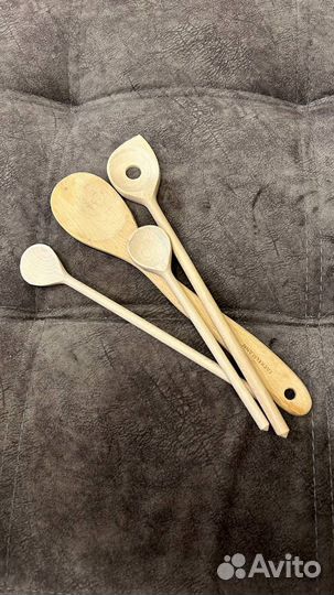 Набор лопаток для кухни деревянные