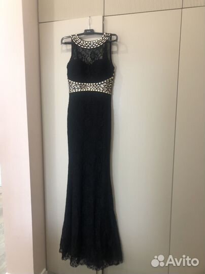 Платье женское 42 44 черное вечернее