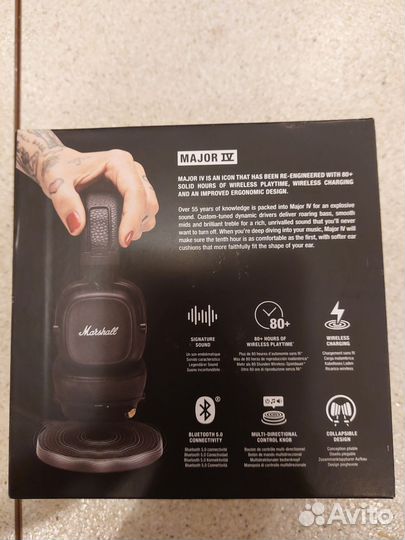 Marshall Major 4 IV black (Оригинал)