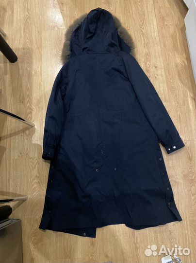 Парка с натуральным мехом песца