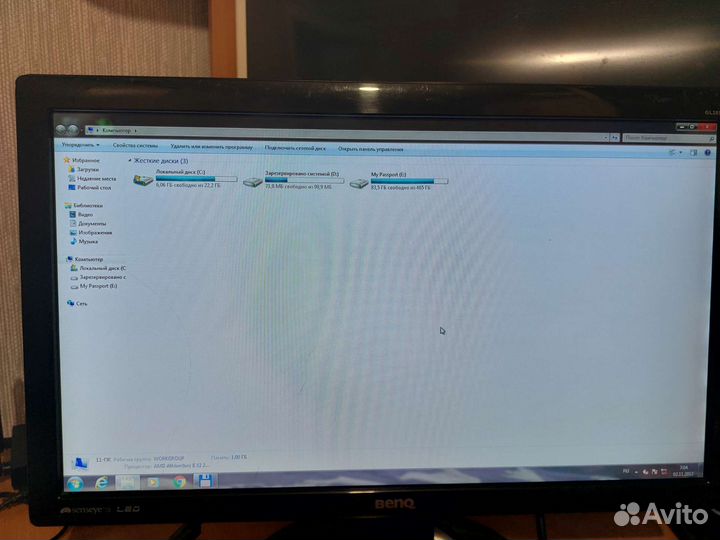 Монитор ЖК Benq 20 дюймов 1600900,dvi,vga