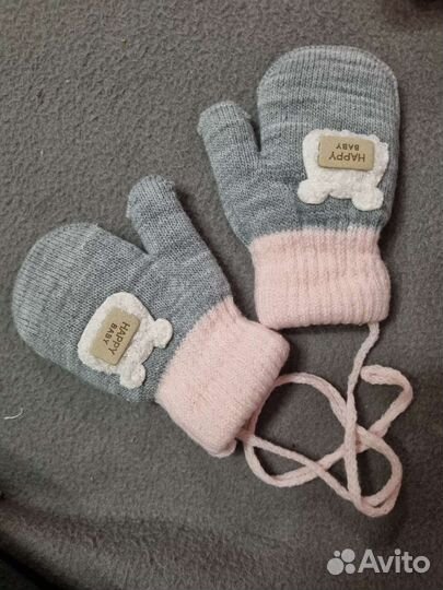 Варежки зимние детские
